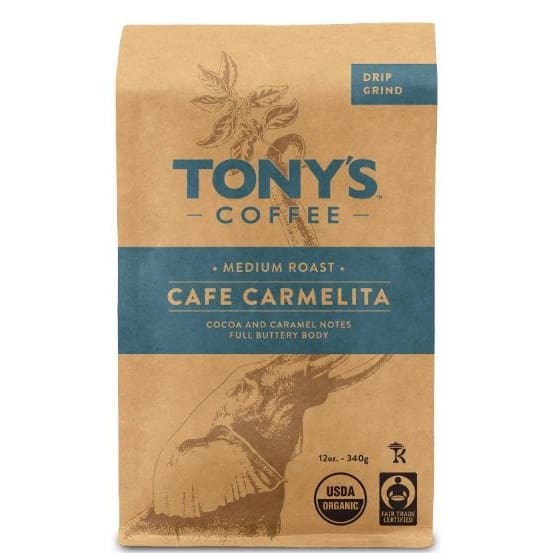 TONYS COFFEE: Carmelita Drip Grind Coffee 12 oz - Beverages > Coffee Tea & Hot Cocoa - TONYS COFFEE