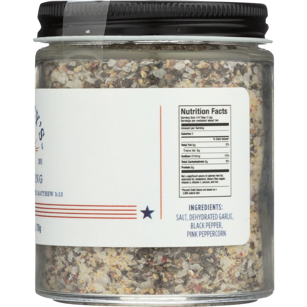 TOOMEYS SEASONING: Peppercorn Salt Garlic Seasoning 6 oz - Grocery > Cooking & Baking > Seasonings - TOOMEYS SEASONING