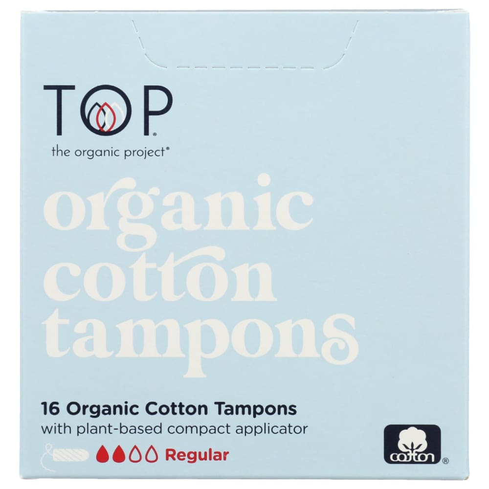 TOP THE ORGANIC: Organic Cotton Tampons Regular 16 ea (Pack of 4) - Personal Care > TAMPONS - TOP OF THE ORGANIC
