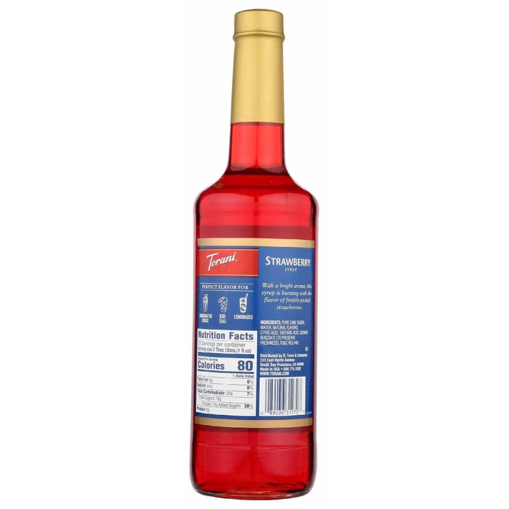 TORANI Grocery > Breakfast > Breakfast Syrups TORANI Strawberry Syrup, 25.4 fo