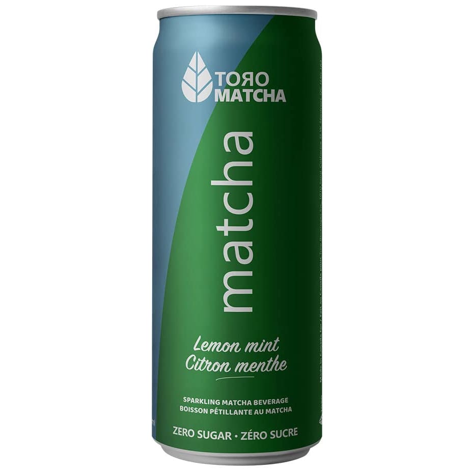 TORO MATCHA: Lemon Mint Zero Sugar Sparkling Matcha 12 fo (Pack of 5) - Grocery > Beverages > Coffee Tea & Hot Cocoa - TORO MATCHA