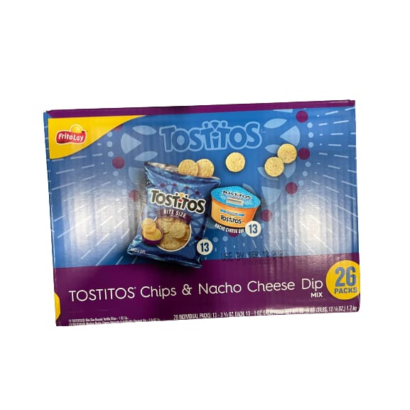 Tostitos Chips &amp; Nacho Cheese Dip Mix, 26 packs. (60 oz.) | ShelHealth