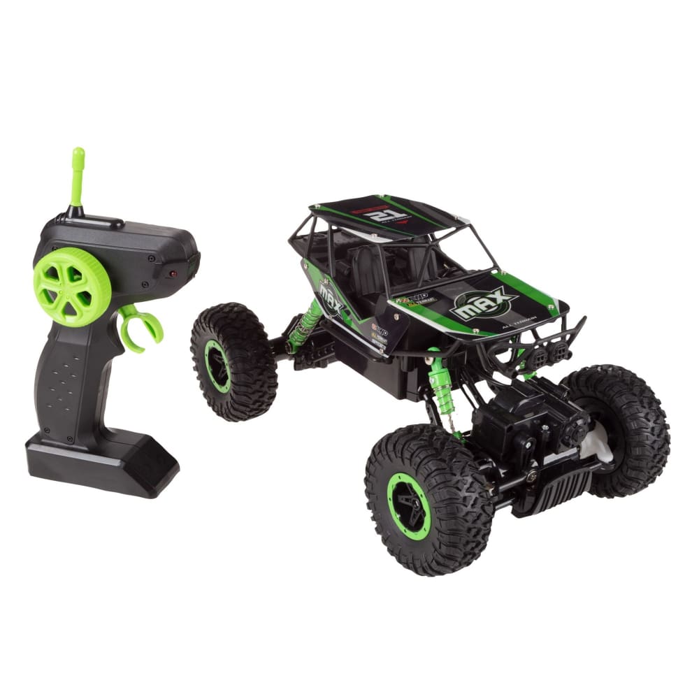 Toy Time 1:16 Scale Remote Control Monster Truck - Green/Black - Home/Toys/Vehicles Trains & RC Toys/RC Vehicles/ - Toy Time