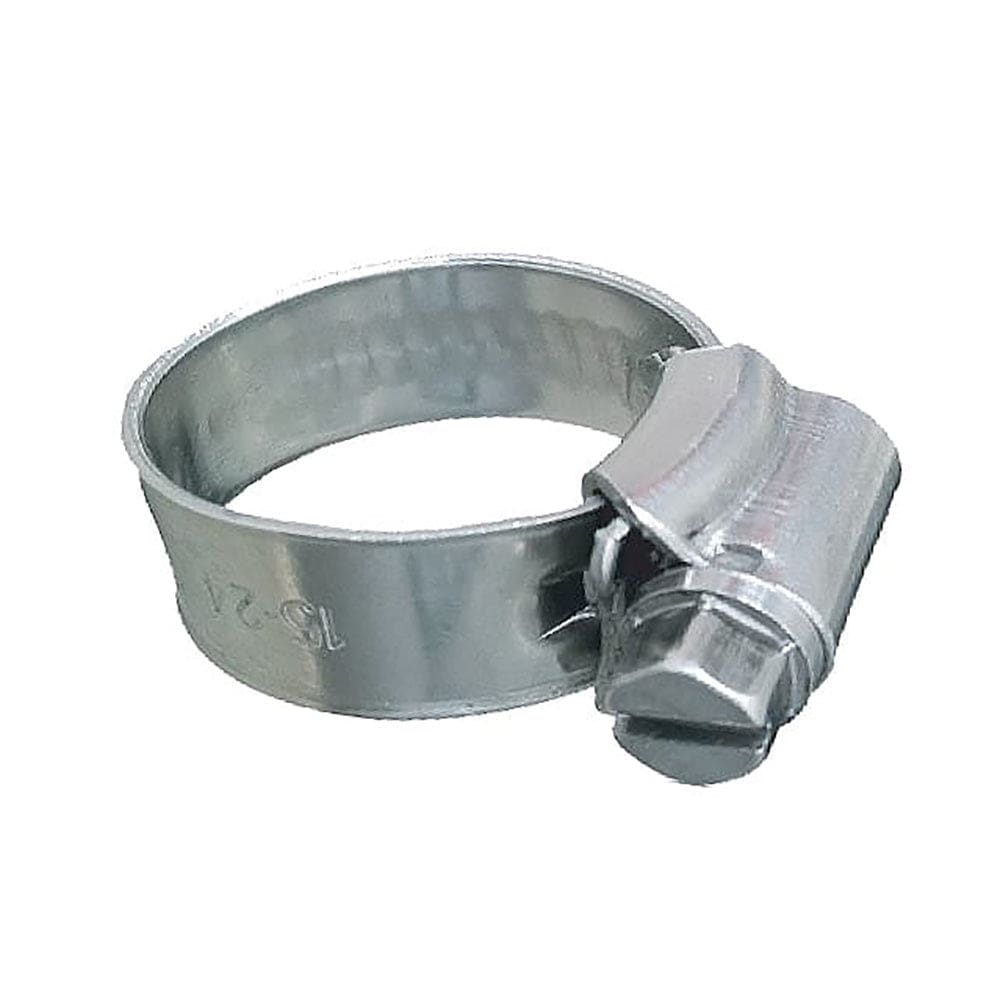 Trident Marine 316 SS Non-Perforated Worm Gear Hose Clamp - 3/ 8 Band - 11/ 32-25/ 32 Clamping Range - 10-Pack - SAE Size 6 - Boat