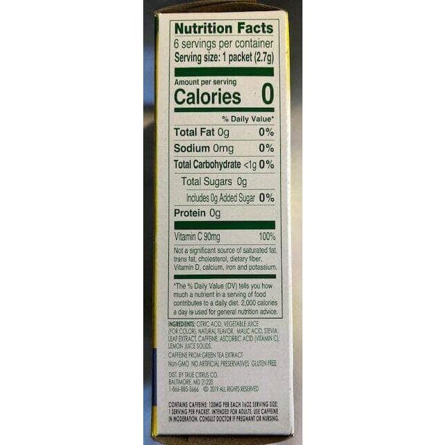 TRUE CITRUS Grocery > Beverages > Energy Drinks TRUE CITRUS Water Enhcr Enrg Bb Acai, 0.57 oz