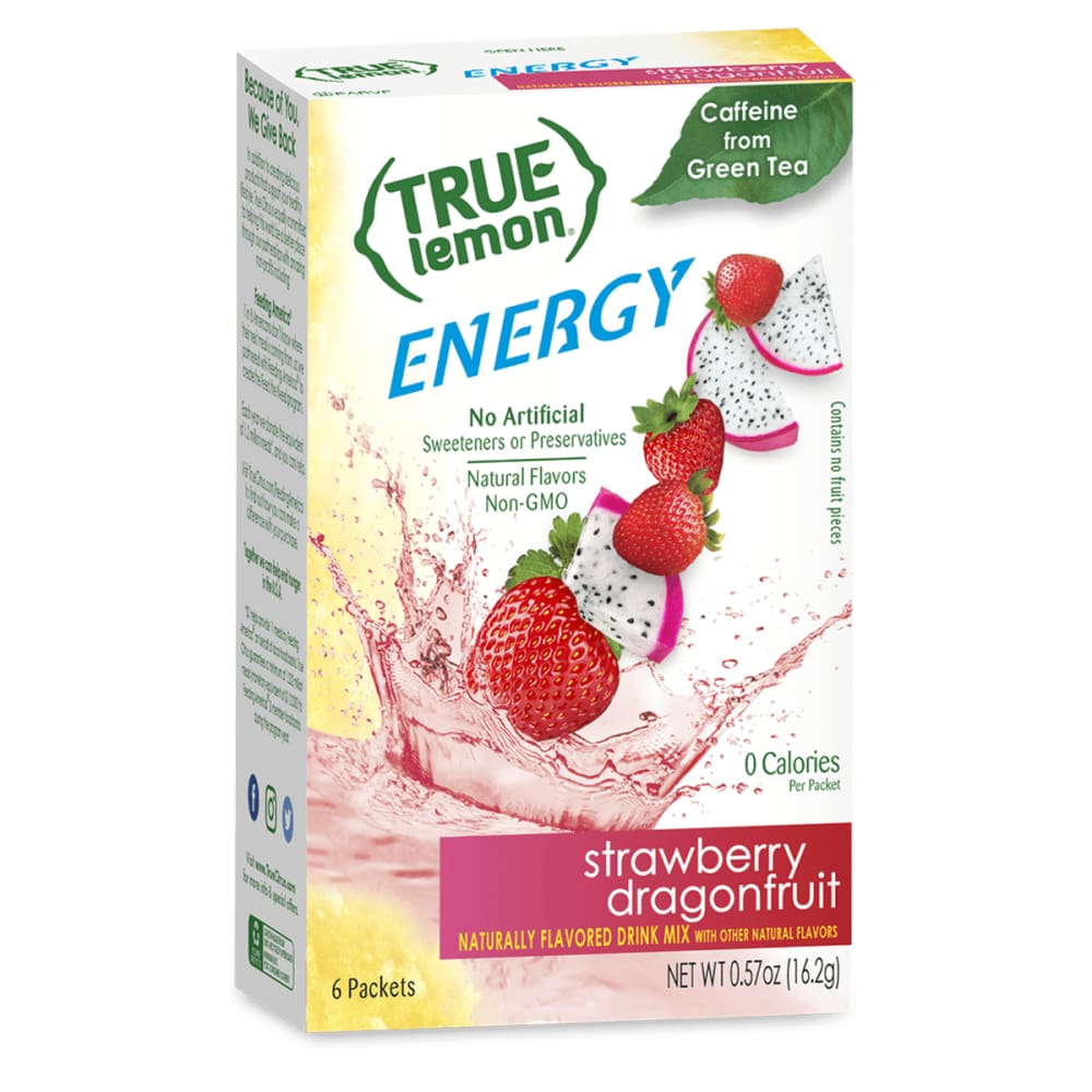 TRUE CITRUS Grocery > Beverages > Energy Drinks TRUE CITRUS Wtr Enhcr Strwb Drgn 6Ct, 0.57 oz