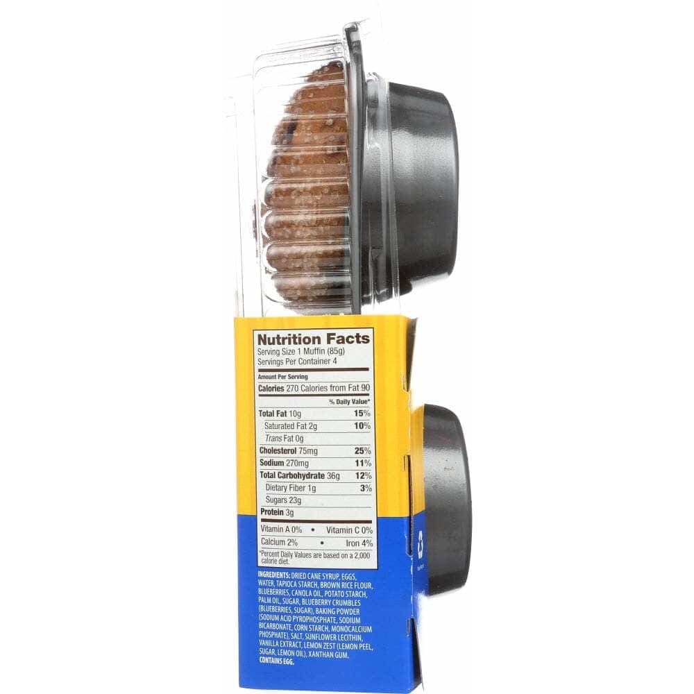 Udis Udi's Gluten Free Blueberry Muffin 4 Count, 12 oz