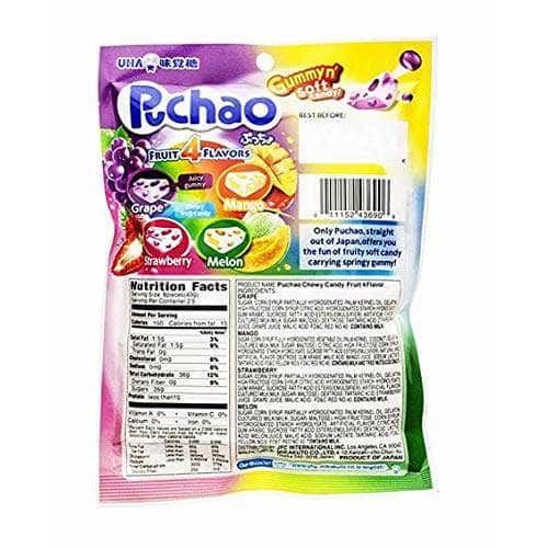 UHA MIKAKUTO Grocery > Chocolate, Desserts and Sweets > Candy UHA MIKAKUTO Puchao Mix Fruit Gummy Candy, 3.53 oz