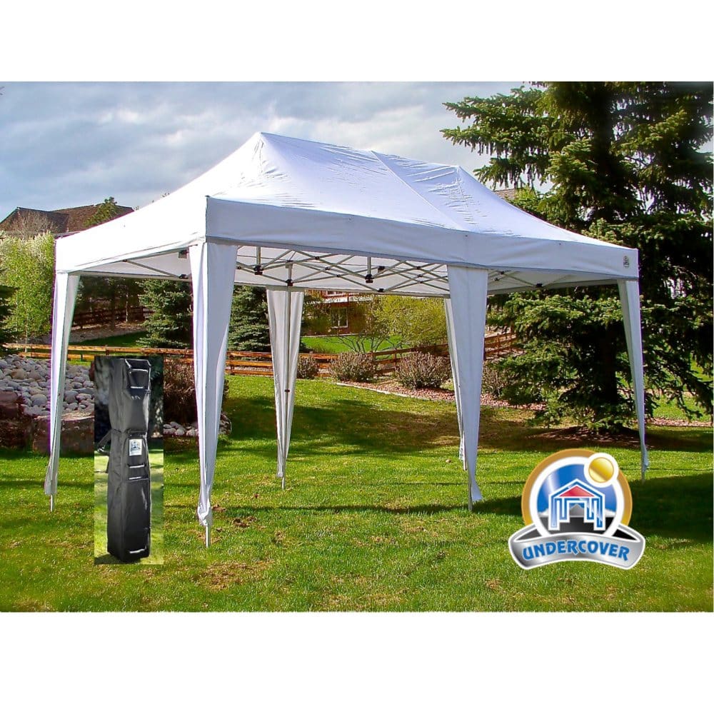 UnderCover 10’x20’ Professional Grade Instant Canopy with Leg-Covers - Outdoor Canopy Tents - UnderCover