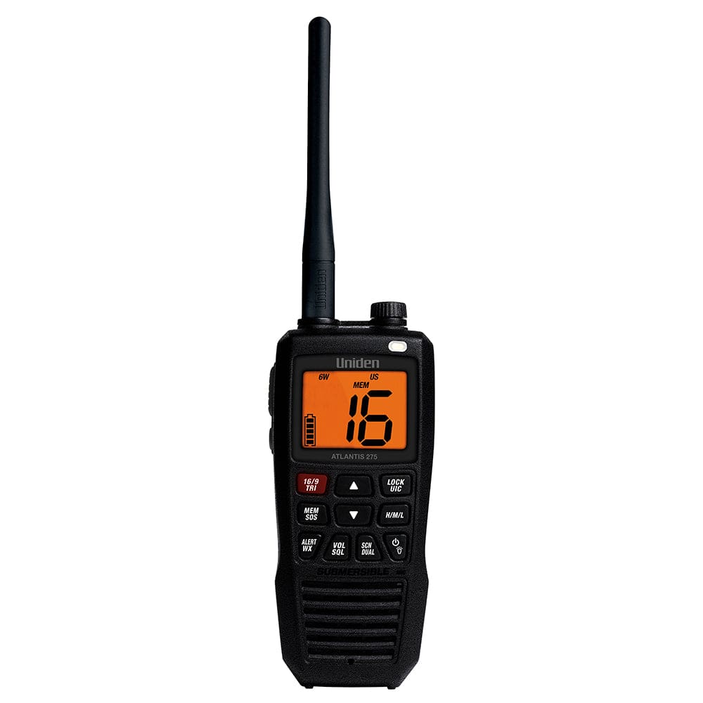 Uniden Atlantis 275 Floating Handheld VHF Marine Radio - Communication | VHF - Handheld - Uniden
