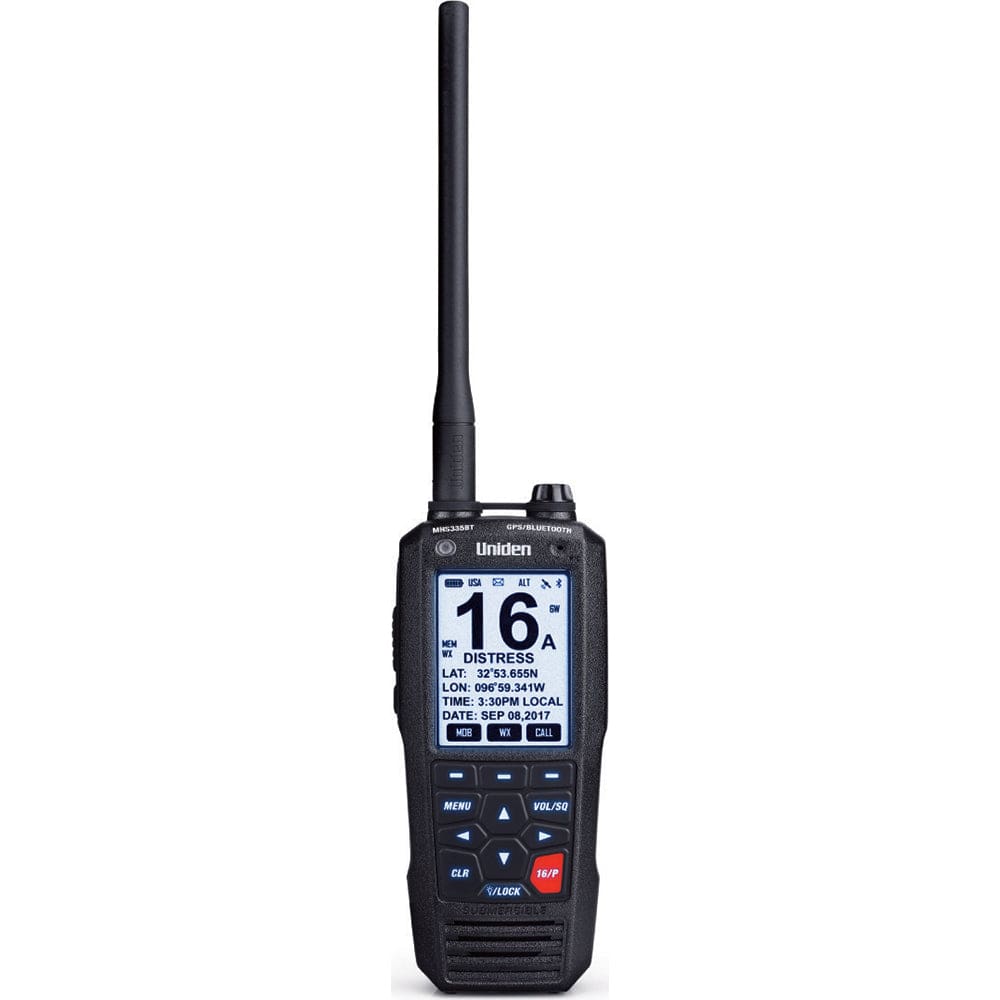 Uniden MHS335BT Handheld VHF Radio w/ GPS & Bluetooth - Communication | VHF - Handheld - Uniden