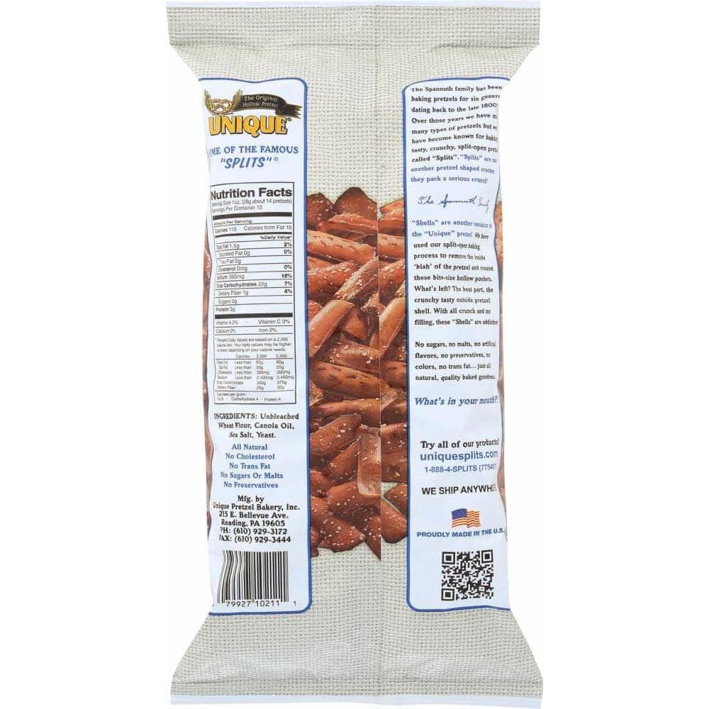 Unique Unique Pretzel Shells, 10 oz