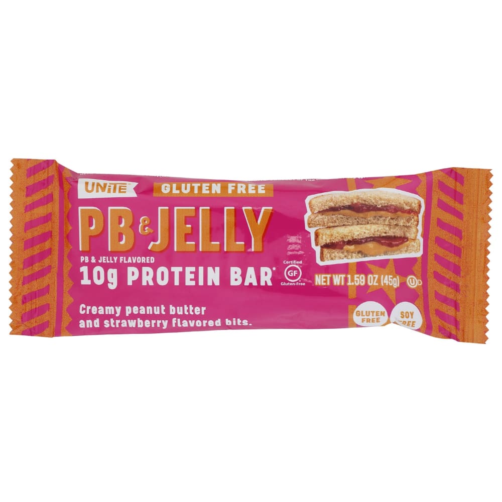 UNITE: Bar Protein Pb Jelly 1.59 OZ (Pack of 5) - UNITE