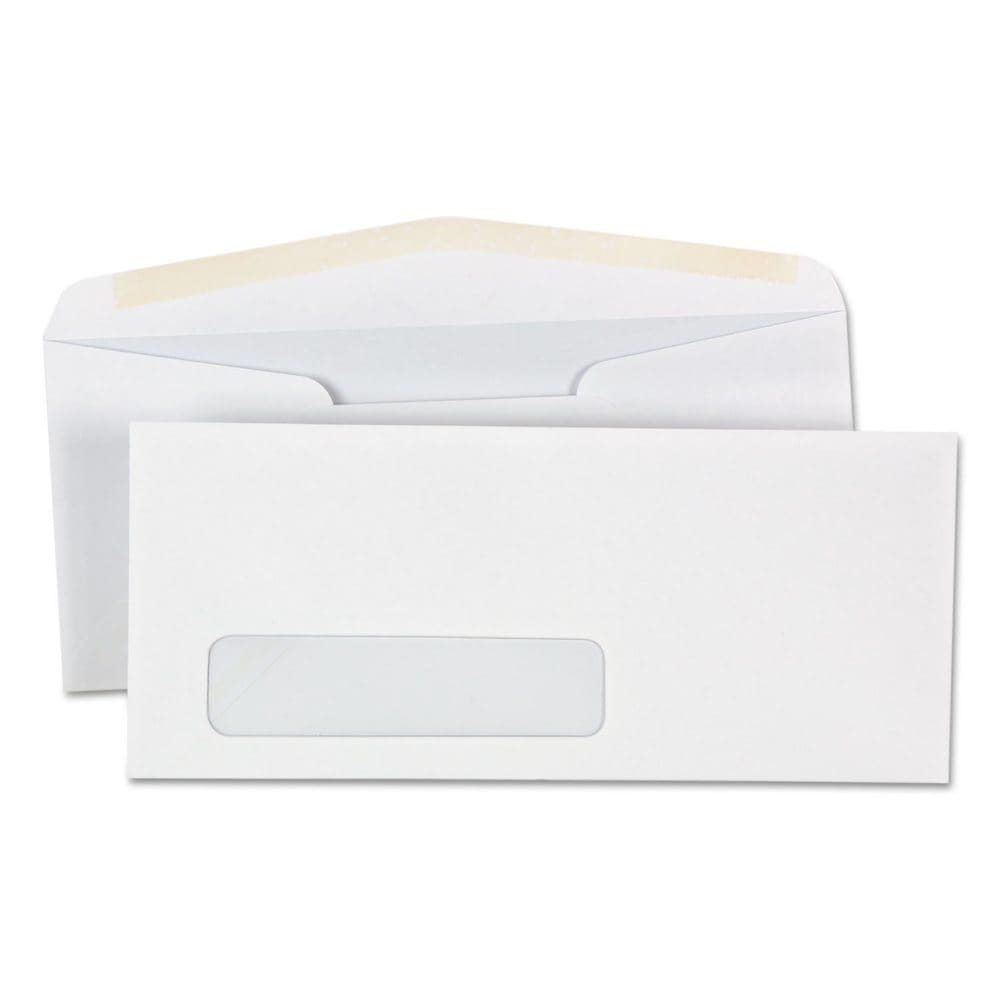 Universal® Window Business Envelope #10 4 1/8 x 9 1/2 White 500/Box - Writing Pads Notebooks & Envelopes - Universal®