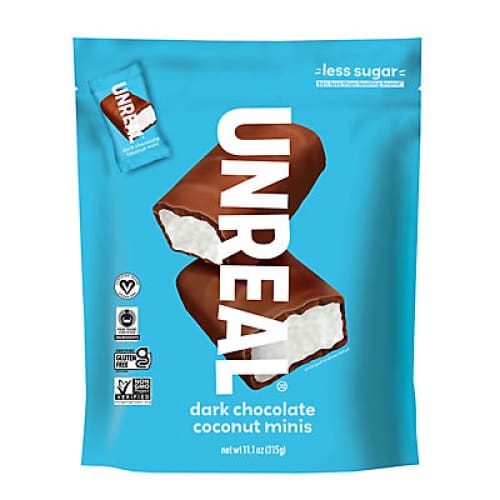 Unreal Dark Chocolate Coconut Minis 11.1 oz. - Home/Grocery/Candy/Chocolate/ - Unreal