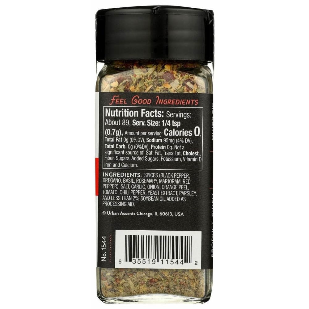 URBAN ACCENTS Urban Accents Rustic Italian Everything Poultry Rub, 2.2 Oz
