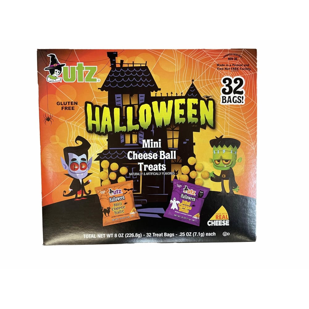 Utz Utz Halloween Mini Cheeseball .25 oz Bags 32 ct Box