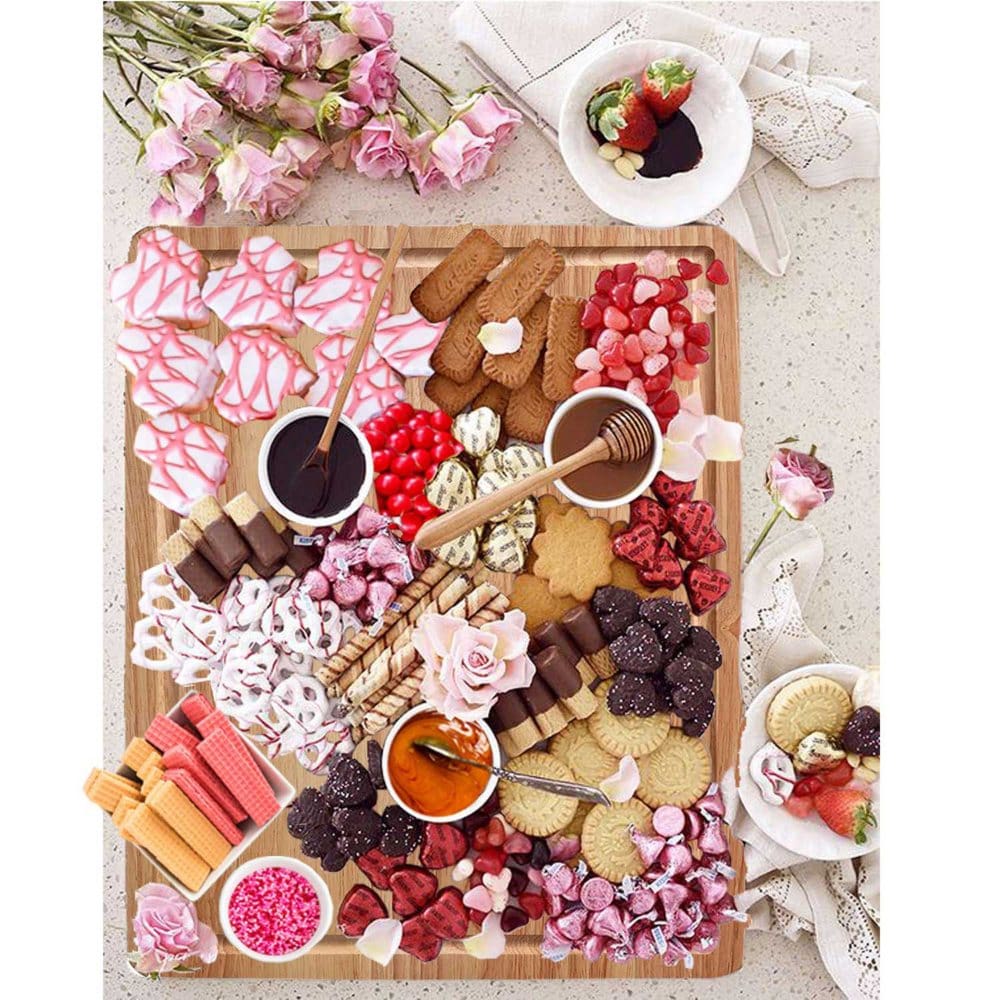 Valentine Charcuterie Dessert Board For Spouse & Friends - Gifts $40+ - ShelHealth