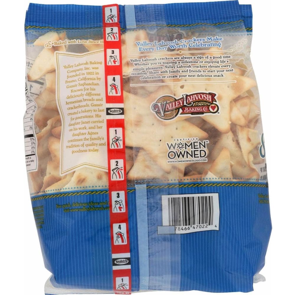 VALLEY LAHVOSH Grocery > Snacks > Crackers VALLEY LAHVOSH Stars Cracker Deli Bag, 8 oz