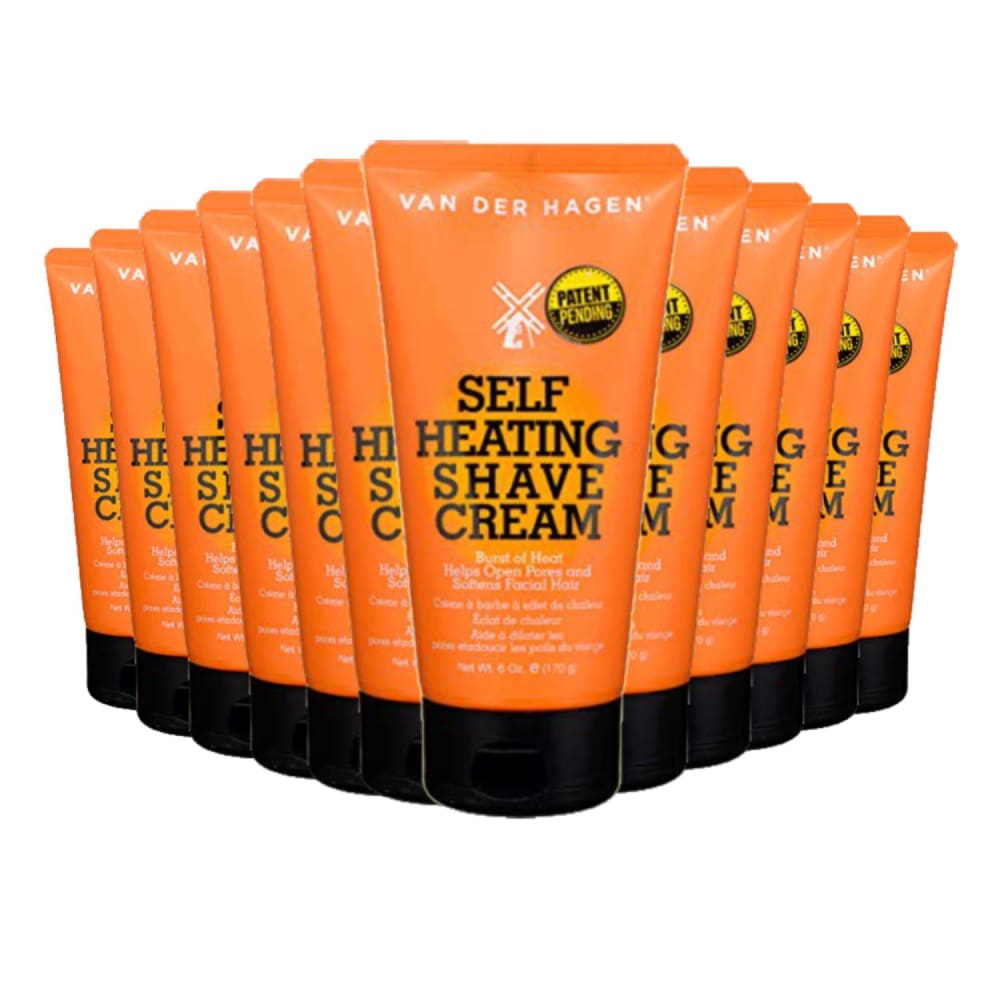 Van Der Hagen Self-Heating Shave Cream - 6 oz ea - 12 Pack - Shaving Cream - Van der Hagen