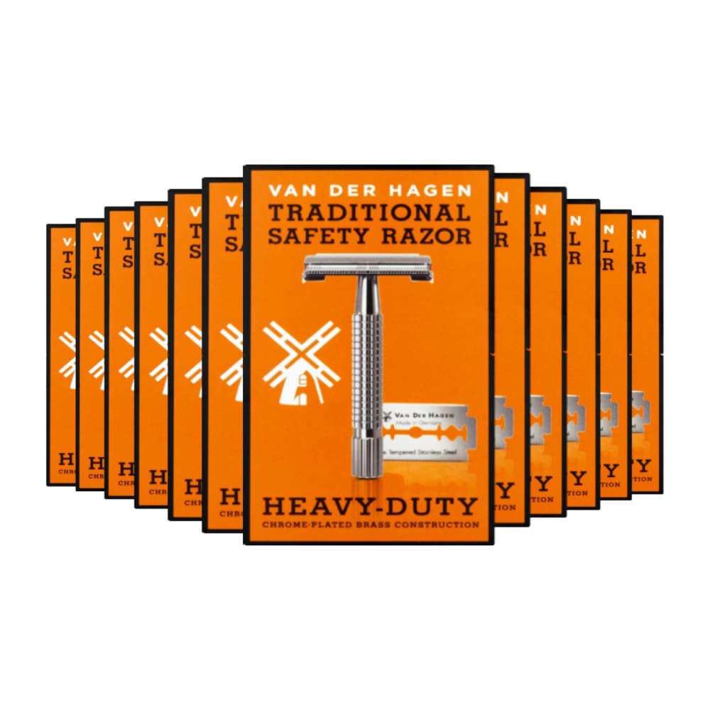 Van Der Hagen Traditional Safety Razor - 12 Pack - Razors & Razor Blades - Van der Hagen
