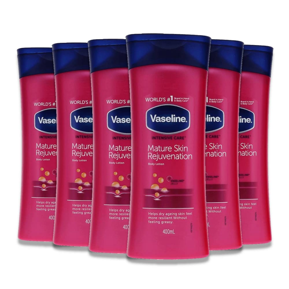 Vaseline Intensive Care Body Lotion - Mature Skink - 400ml / 13.5 OZ - 6 Pack - Body Lotions & Oils - Vaseline