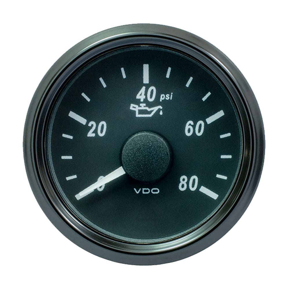 VDO SingleViu 52mm (2-1/ 16) Oil Pressure Gauge - 80 PSI - 240-33 Ohm - Marine Navigation & Instruments | Gauges,Boat Outfitting | Gauges -