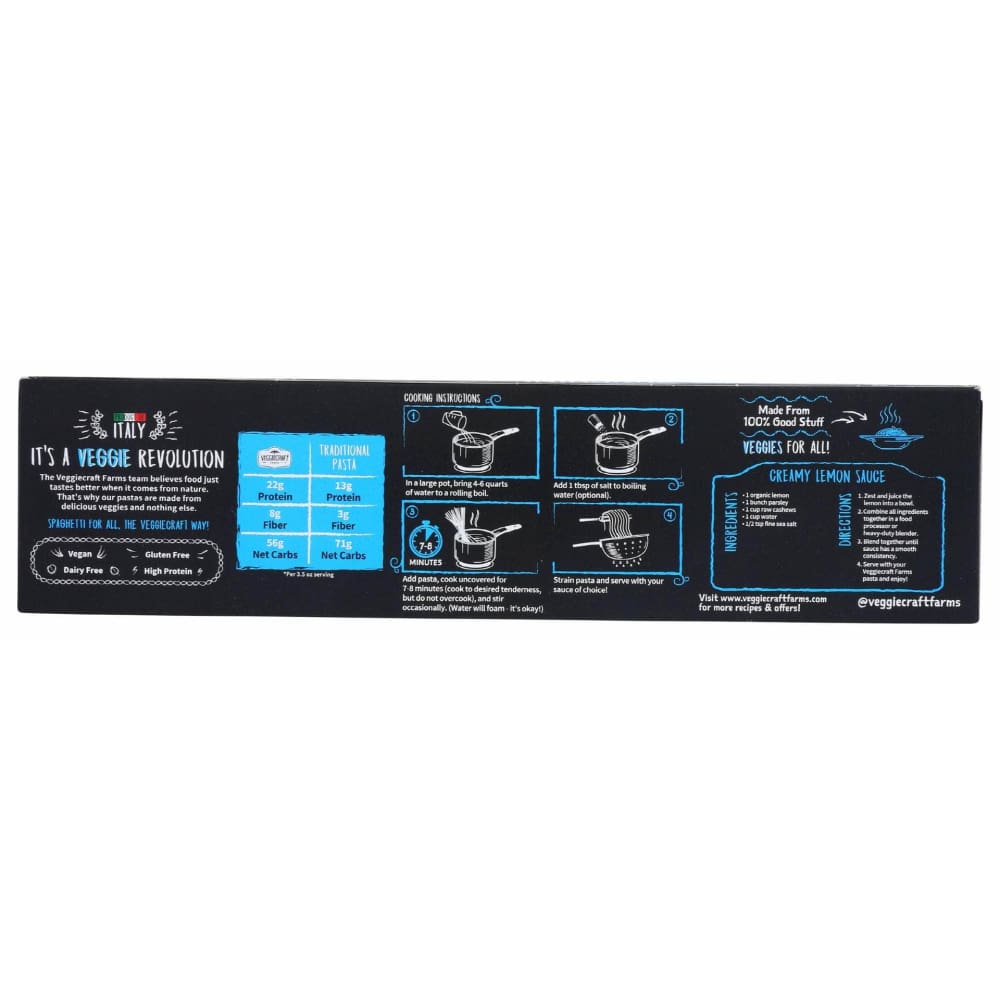 VEGGIECRAFT Grocery > Meal Ingredients > Noodles & Pasta VEGGIECRAFT Zucchini Spaghetti Pasta, 8 oz