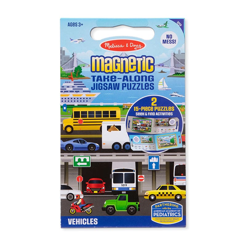 Vehicles Jigsaw Puzzles Magnetic Take Along (Pack of 3) - Puzzles - Melissa & Doug