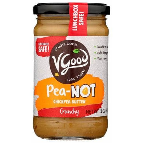 VGOOD Grocery > Dairy, Dairy Substitutes and Eggs > Butters > Seed Butter & Nut Butter Alternative VGOOD: Peanot Crunchy Chickpea Butter, 11 oz