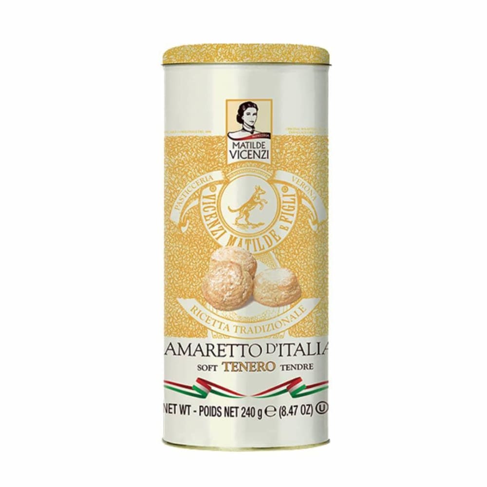 VICENZI Grocery > Snacks > Cookies > Cookies VICENZI Cookie Amaretto Soft Tin, 8.47 oz