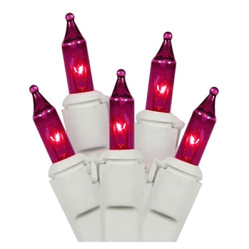 Vickerman 50’ Mini Christmas Light Set - Purple - Home/Seasonal/Holiday/Holiday Decor/Christmas Lights/ - ShelHealth