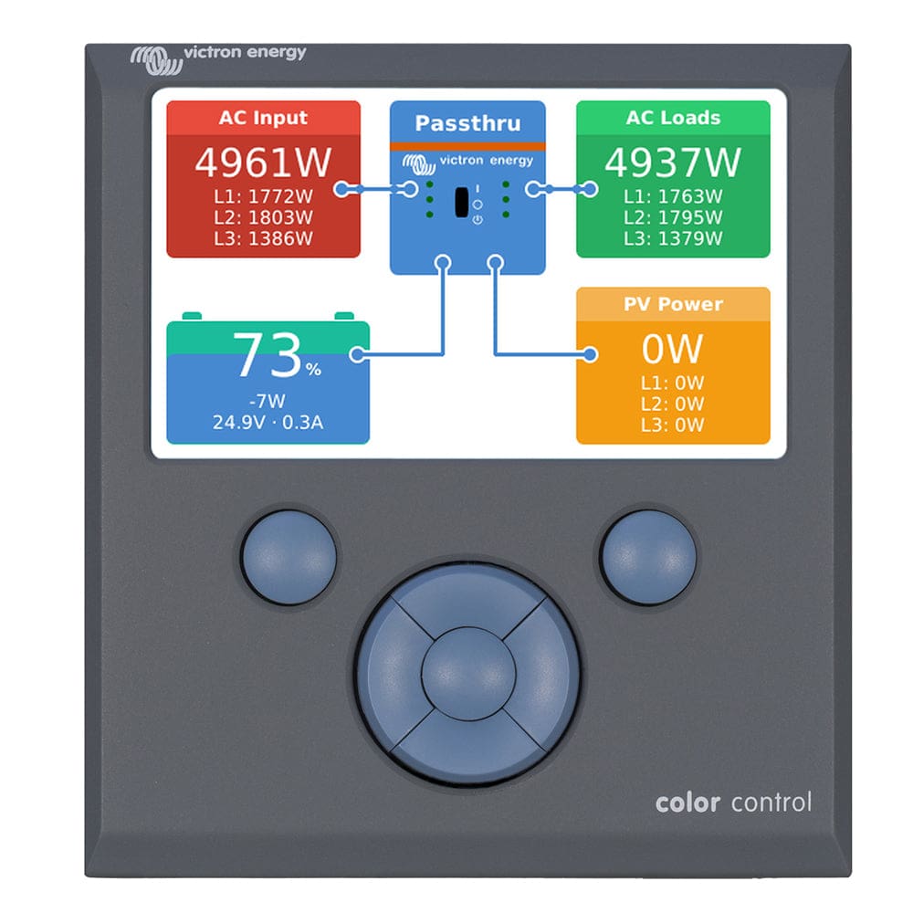 Victron Color Control GX Monitor - Button Control - Electrical | Meters & Monitoring,Electrical | Battery Chargers,Electrical | Battery