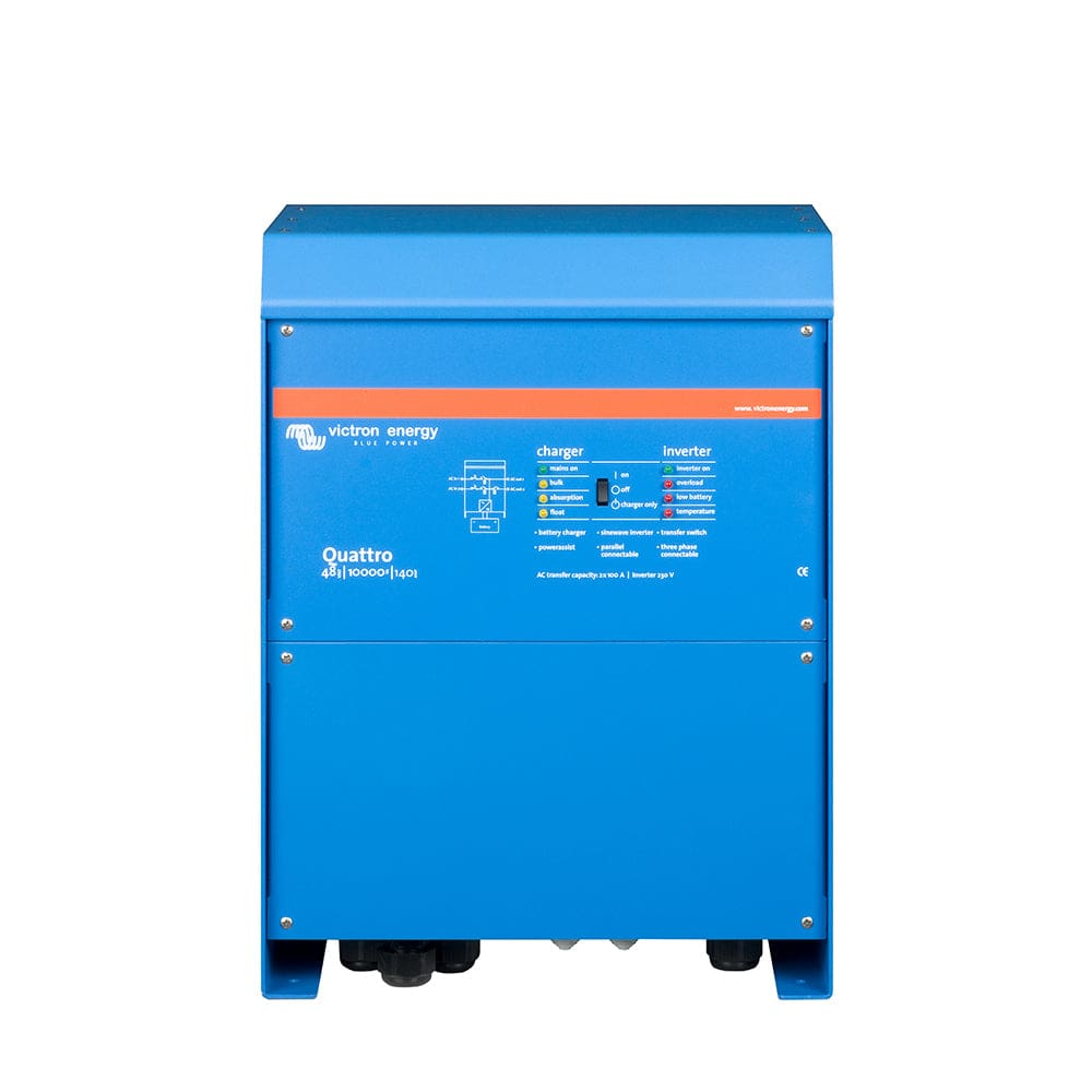 Victron Quattro 48/ 10000/ 140-100/ 100 - 230V - +50A Aux VE.Bus - Electrical | Charger/Inverter Combos - Victron Energy