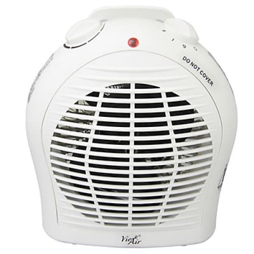 Vie Air 1,500W Portable Dual Setting Modern Fan Heater - White - Home/Appliances/Cooling & Heating/Heaters & Radiators/ - ShelHealth