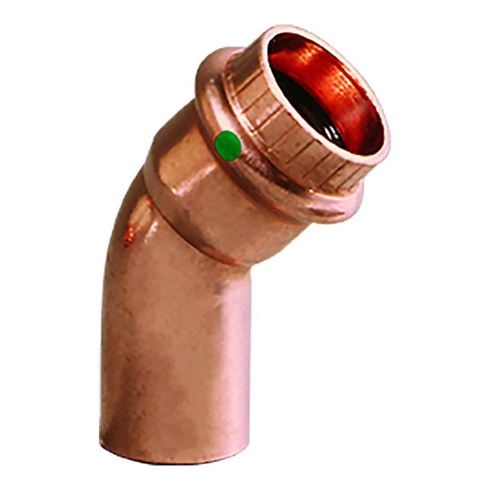 Viega ProPress 1/ 2 - 45° Copper Elbow - Street/ Press Connection (Pack of 6) - Marine Plumbing & Ventilation | Fittings - Viega