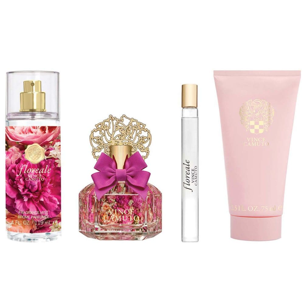 Vince Camuto Floreale Eau De Parfum Spray 4 Piece Gift Set - All Fragrance - ShelHealth