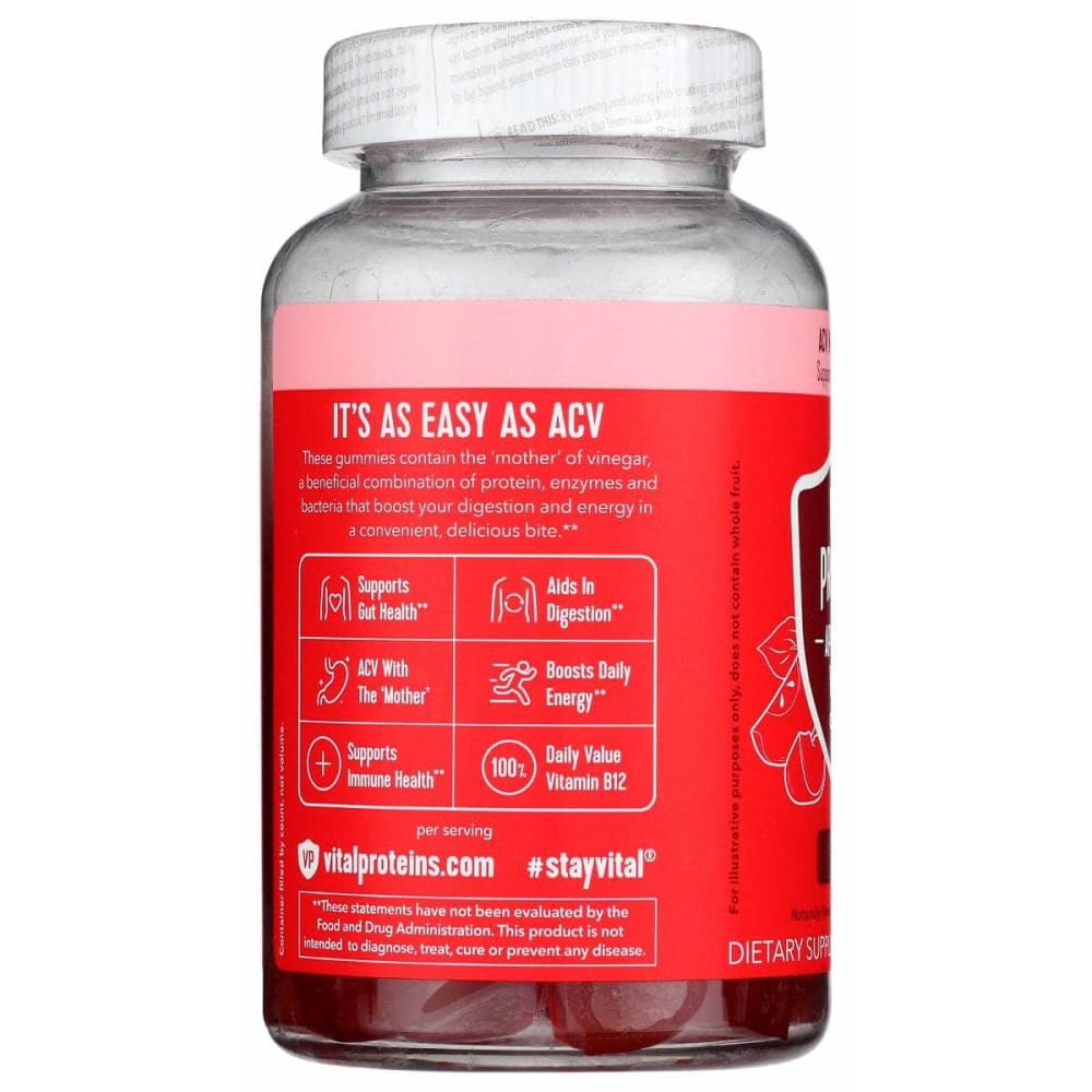 VITAL PROTEINS Health > Vitamins & Supplements VITAL PROTEINS Apple Cider Vinegar Gummies, 60 pc