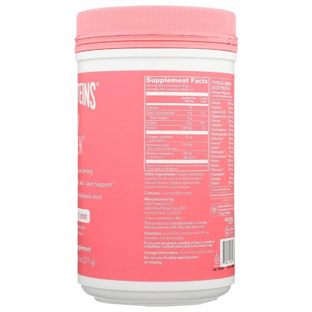 VITAL PROTEINS Vital Proteins Collagen Beaty Strbry Lmn, 9.6 Oz