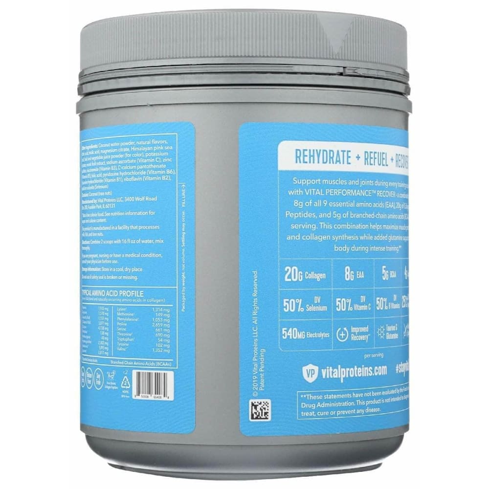 VITAL PROTEINS Vital Proteins Vital Performance Recover Lemon Grape, 28.3 Oz