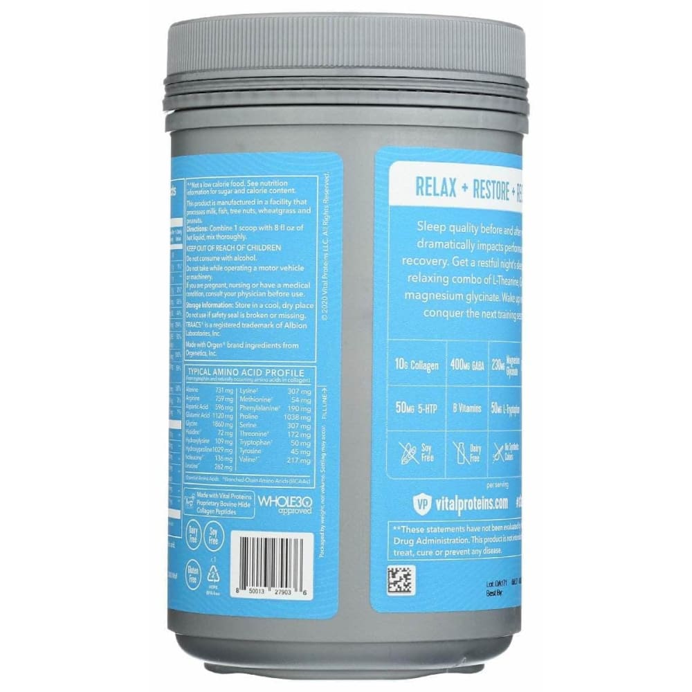 VITAL PROTEINS Vital Proteins Vital Performance Sleep Berry Vanilla, 12.2 Oz