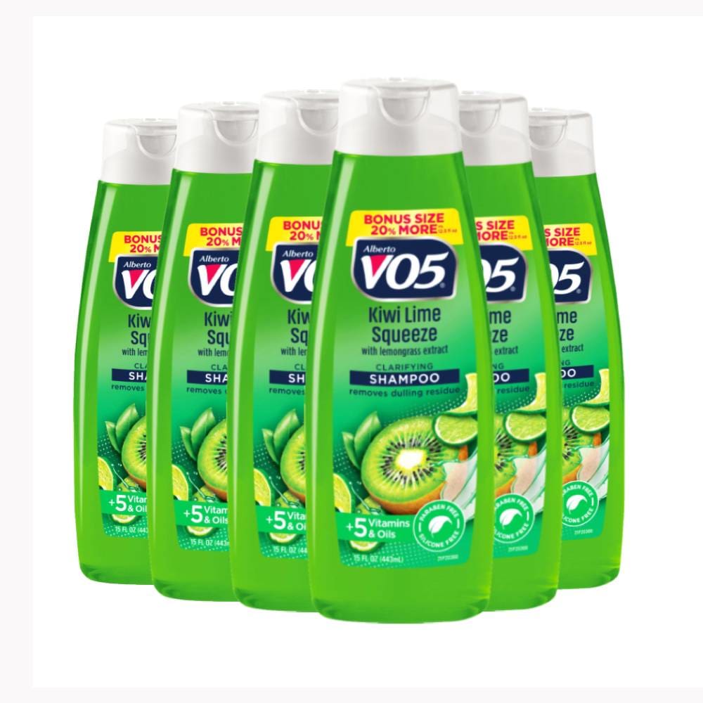 VO5 Kiwi Lime Squeeze Clarifying Shampoo - 15oz - 6 Pack - Shampoo & Conditioner & Body Wash - VO5