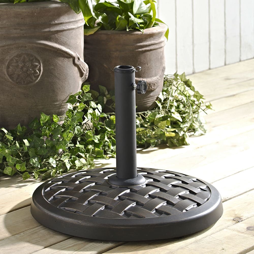 W. Trends Round Umbrella Base - Antique Bronze - W. Trends