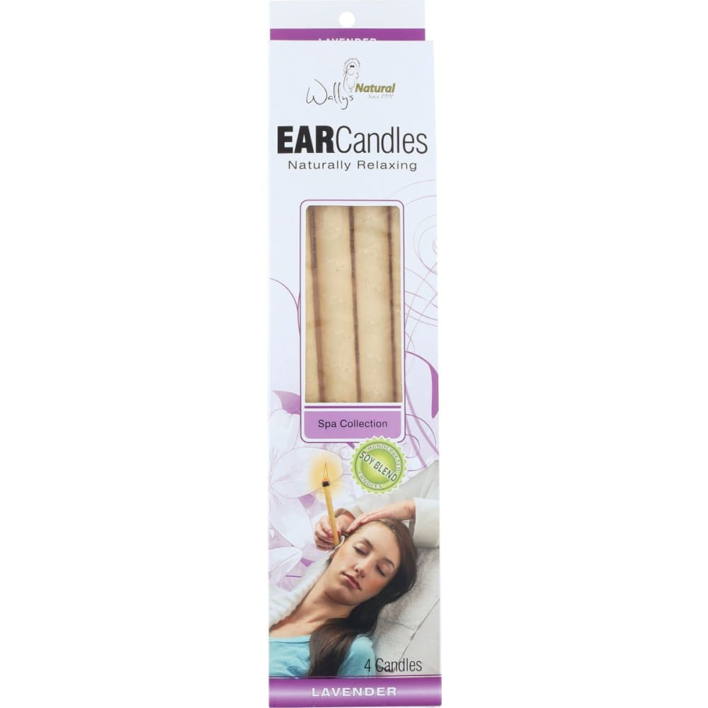 WALLY Beeswax Ear Candle Lavender, 4 pc (Pack of 2) ShelHealth