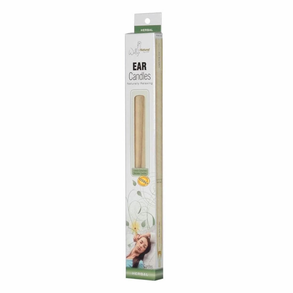 WALLYS NATURAL Wally'S Natural Products Herbal Beeswax Ear Candles, 2 Candles