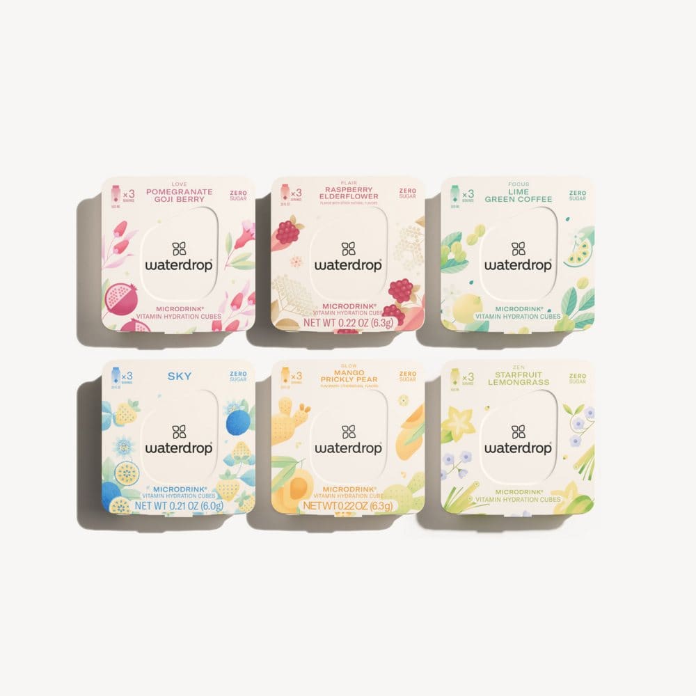 Waterdrop Microdrink Water Enhancer Cubes (18 ct.) - Hydration & Energy - ShelHealth