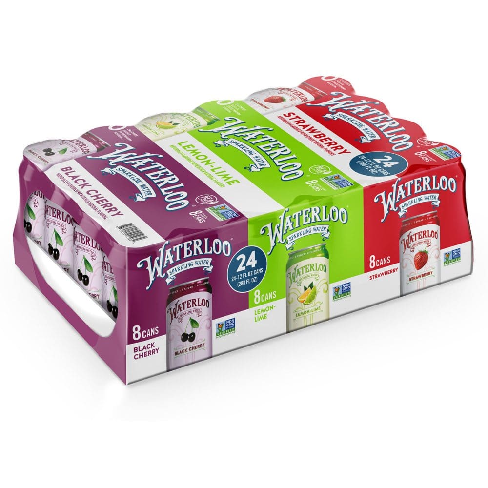 Waterloo Sparkling Water Variety Pack (12 fl. oz. 24 pk.) - Bottled and Sparkling Water - Waterloo