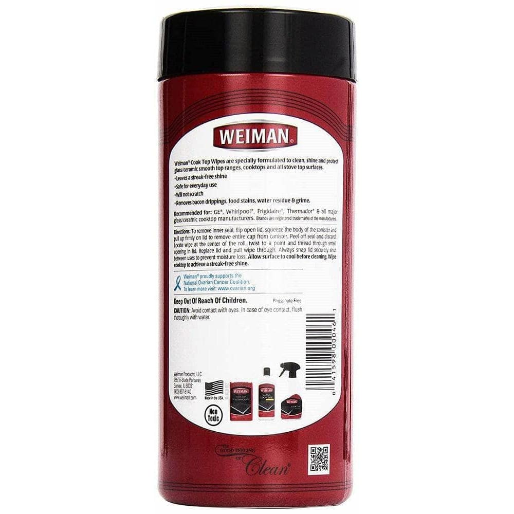 WEIMAN Weiman Cook Top Wipes, 30 Pc