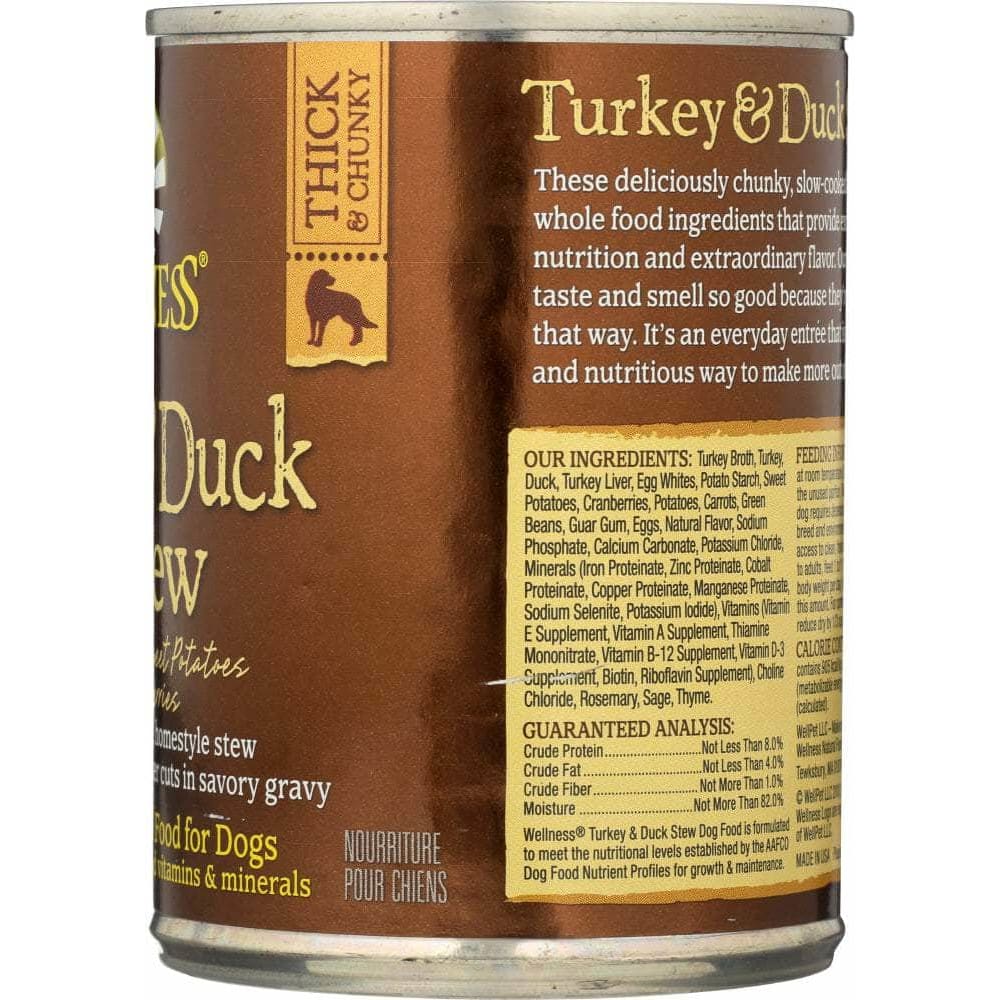 Wellness Wellness Turkey & Duck Stew with Sweet Potatoes Dog Food, 12.5 oz
