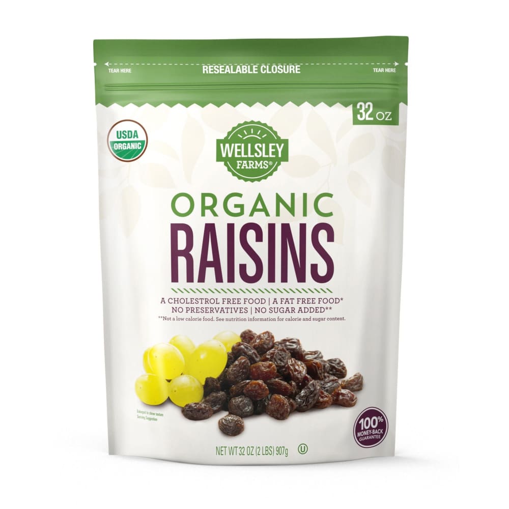 Wellsley Farms Organic Raisins 2 lbs. - Wellsley Farms
